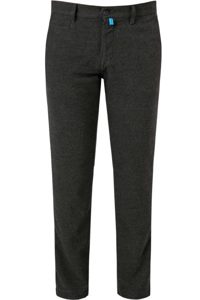 Pierre Cardin Hose Lyon, Modern Fit, Flanell, Braun Meliert – Bild 2