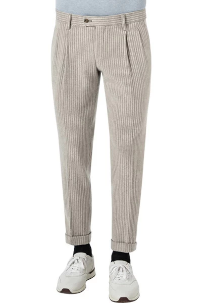 Hose Tarmac U, Slim Fit, Schurwolle, Beige