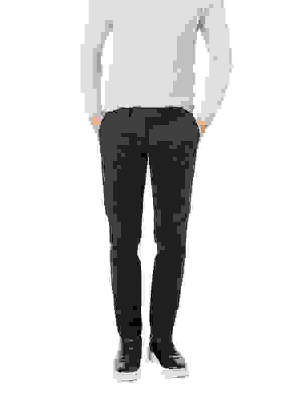 Chino Thiago, Slim Fit, Baumwolle, Schwarz – Bild 5