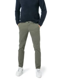 Chino Thiago, Slim Fit, Baumwolle, Hellgrün
