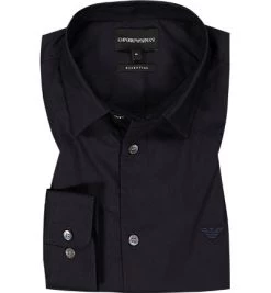 Emporio Armani Hemd, Baumwolle, Nachtblau