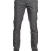Alberto Chino Lou, Regular Fit, Baumwolle, Grau Meliert