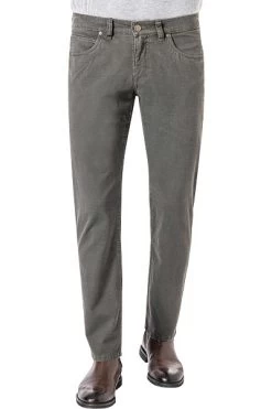 Hose, Modern Fit, Baumwolle, Dunkelgrün