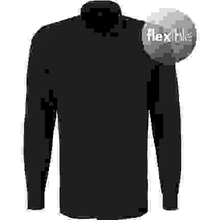 OLYMP Hemd, Modern Fit, Jersey Geruchshemmend, Extra Langer Arm, Marineblau Gemustert – Bild 4