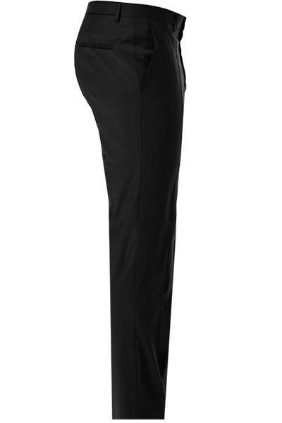 Hugo Hose, Extra Slim Fit, Schurwoll-Stretch, Schwarz – Bild 3