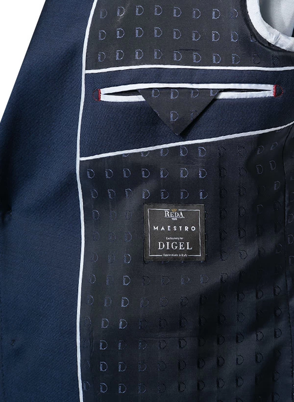 Digel Anzug, Modern Fit, Schurwolle REDA, Dunkelblau – Bild 5