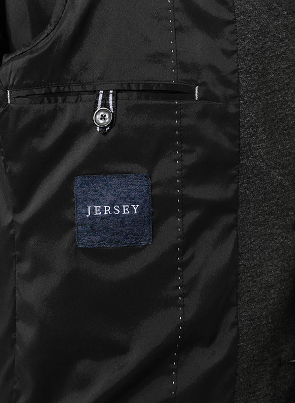 Digel Anzug, Modern Fit, Jersey Waschbar, Asphaltgrau Meliert – Bild 4