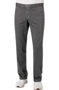 Hose Peaker-S, Regular Fit, Baumwolle, Grau-anthrazit Gemustert