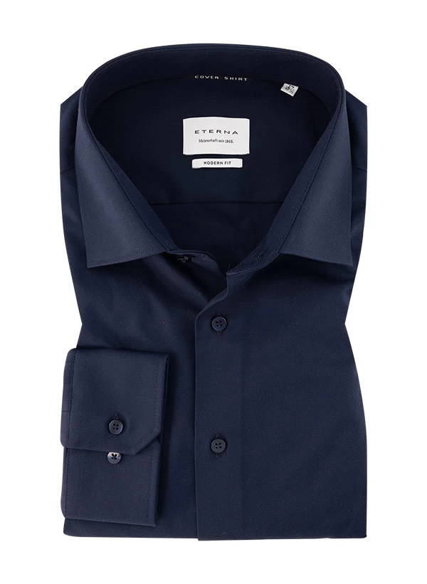Eterna Hemd, Modern Fit, Twill Blickdicht, Navy