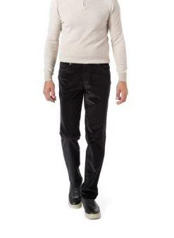 Hose Parker, Regular Fit, Cord, Schwarz