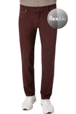 Bugatti Hose, Baumwolle T400®, Weinrot Meliert