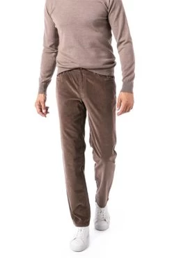 Hose Parker, Regular Fit, Cord, Nussbraun