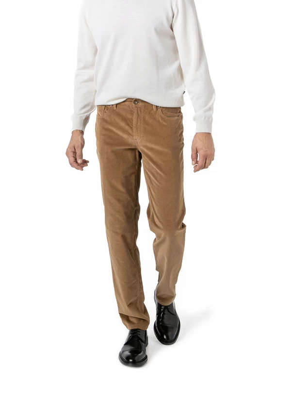 Hose Parker, Regular Fit, Cord, Camel
