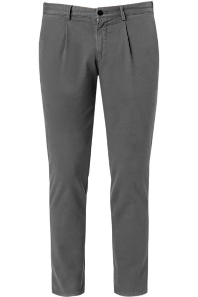 Hose Turin, Slim Fit, Baumwolle, Stahlgrau – Bild 2