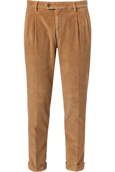 Bundfaltenhose Tarmac-U, Slim Fit, Cord, Beige – Bild 3