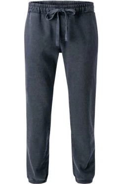 Sweatpants, Baumwolle-Kaschmir, Dunkelblau Meliert