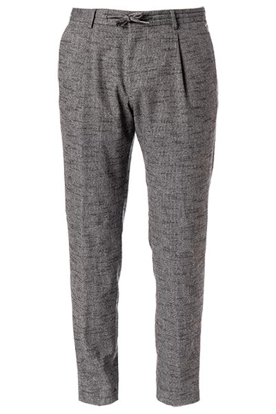 Daniel Hechter Bundfaltenhose, Modern Fit, Wolle, Grau Meliert – Bild 2
