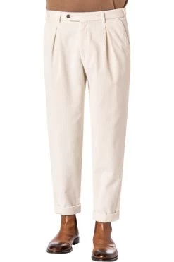Hose Verona-U, Cord, Wollweiß