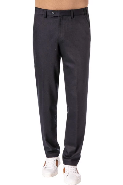 Hose P-Flex, Regular Fit, Schurwolle-Kaschmir, Nachtblau