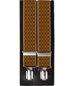 Hosenträger, Cognac Gemustert