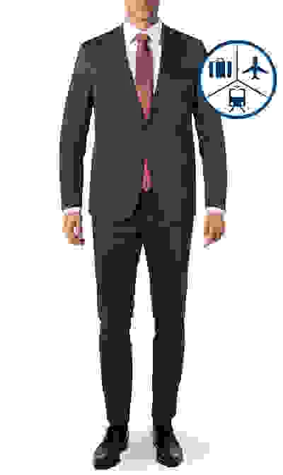 CARL GROSS Anzug, Jersey, Grau – Bild 9