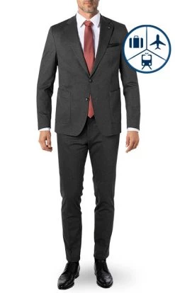 CARL GROSS Anzug, Jersey, Grau