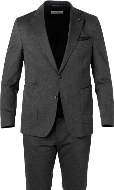 CARL GROSS Anzug, Jersey, Grau – Bild 7