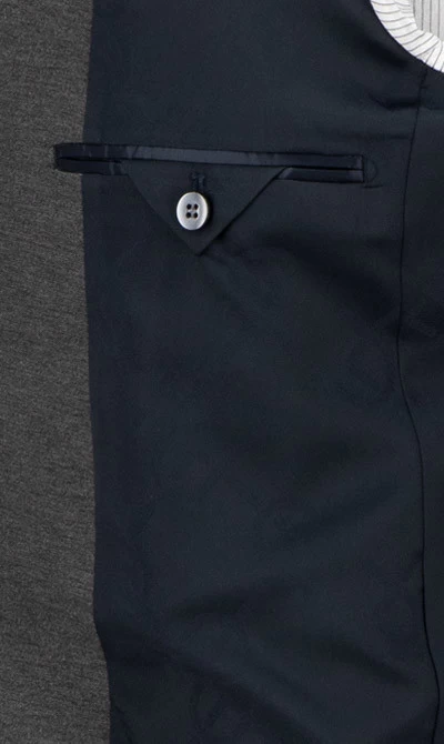 CARL GROSS Anzug, Jersey, Grau – Bild 4