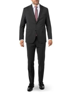 Anzug Sean-Janis, Shaped Fit, Schurwolle, Graphit