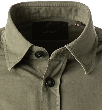 Windsor. Hemd, Baumwolle, Khaki – Bild 2