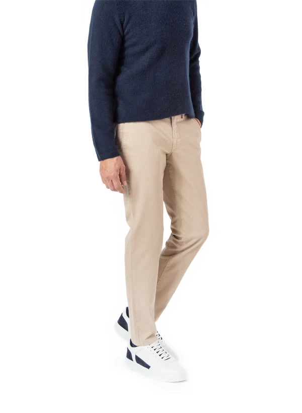 Chino Thiago, Slim Fit, Baumwolle, Beige – Bild 2