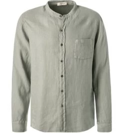 Hemd, Reines Leinen, Hellgrau