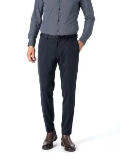 ROY ROBSON Hose, Slim Fit, Jersey, Navy