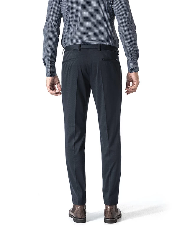 ROY ROBSON Hose, Slim Fit, Jersey, Navy – Bild 3