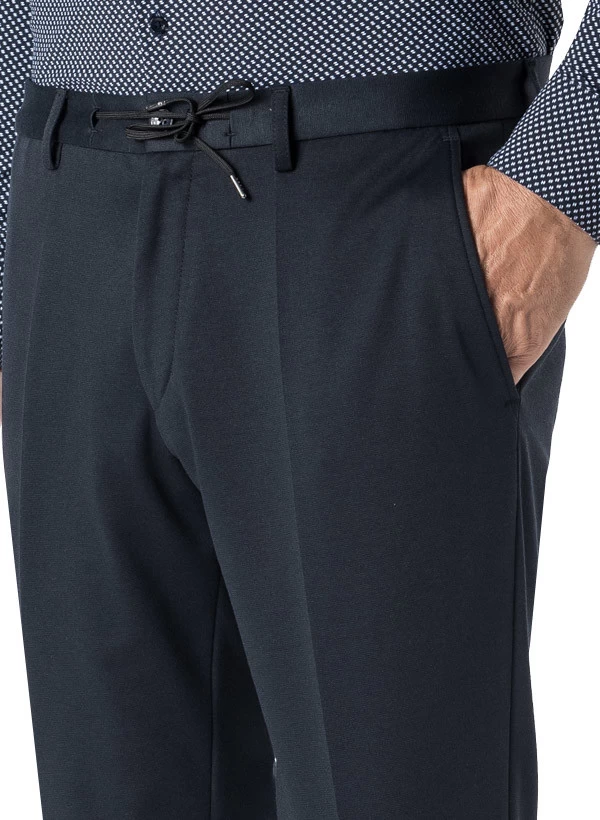 ROY ROBSON Hose, Slim Fit, Jersey, Navy – Bild 2