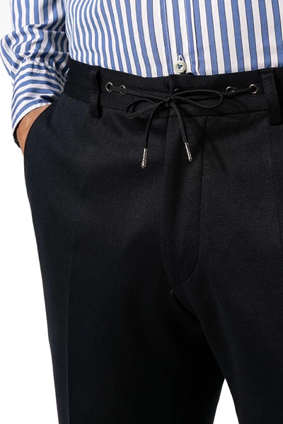 ROY ROBSON Hose, Slim Fit, Jersey, Navy – Bild 5