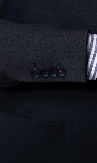 ROY ROBSON Anzug, Slim Fit, Jersey Halbgefüttert, Navy – Bild 8