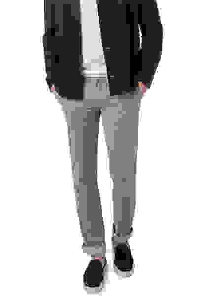 Boss Chino Schino, Slim Fit, Baumwolle, Grau Gemustert – Bild 4