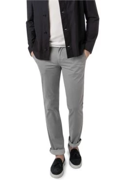 Boss Chino Schino, Slim Fit, Baumwolle, Grau Gemustert