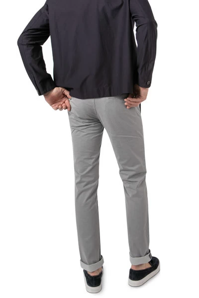 Boss Chino Schino, Slim Fit, Baumwolle, Grau Gemustert – Bild 3