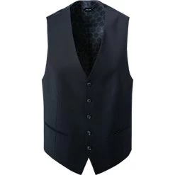 Pierre Cardin Weste, Schurwolle, Marineblau