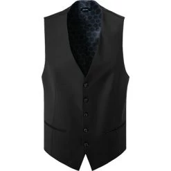 Pierre Cardin Weste, Schurwolle, Schwarz