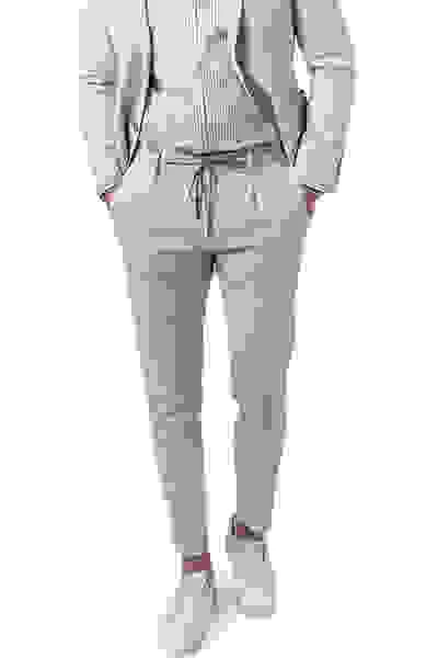 Baldessarini Hose, Leinen, Hellblau Meliert – Bild 5