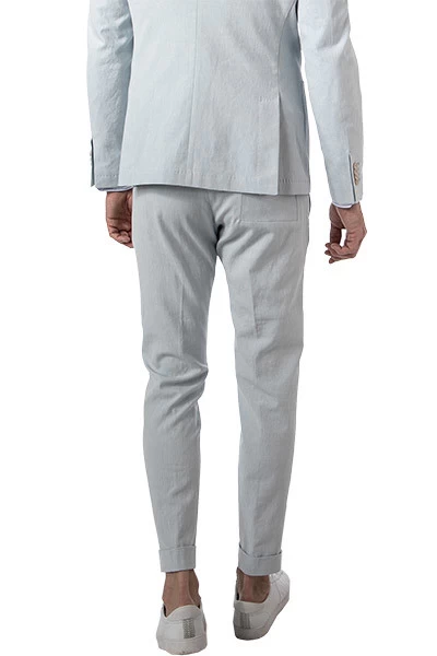 Baldessarini Hose, Leinen, Hellblau Meliert – Bild 4