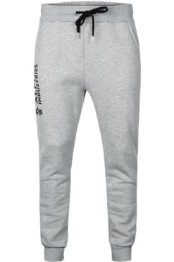 Alpha Industries Jogpants, Baumwolle, Grau Meliert