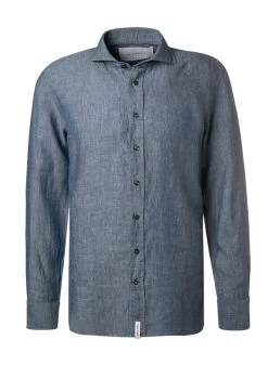 Baldessarini Hemd, Reines Leinen, Jeansblau