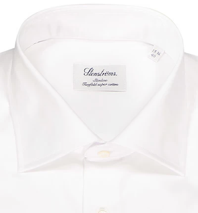Stenströms Hemd, Slimline, Baumwolle, Weiß – Bild 2