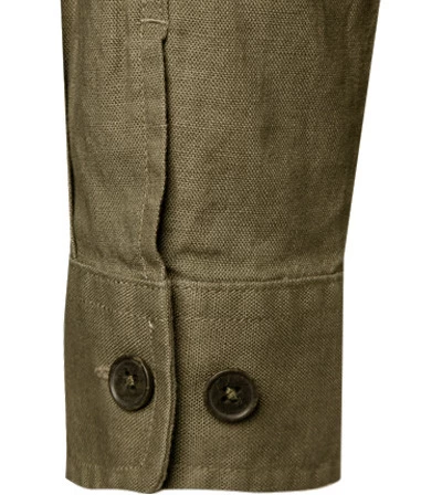 Seidensticker Overshirt, Leinen, Dunkelgrün – Bild 2