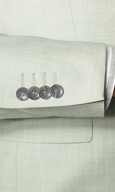 CINQUE Anzug Cimonopoli Mit Weste, Super Slim Fit, Schurwoll-Stretch, Salbei Meliert – Bild 5