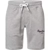 Pepe Jeans Sweatshorts, Regular Fit, Baumwolle, Grau Meliert
